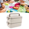 2 Tier Stackable   Box 304 Stainless Steel Insulated Lunch Containers Lkproof Compartment Portable Food Container for School