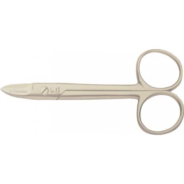 Ciseaux Pédicure Ongles Forts 10 Cm 80073 - 3 Claveles - Soin Des Ongles Epais
