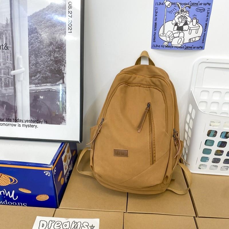 Stylish Korean Campus Backpack Unisex Large Capacity Waterproof Lightweight Bag
