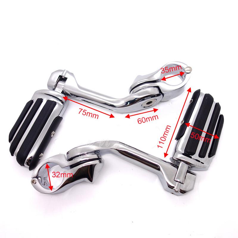 Motorcycle Foot peg Footrest Footpegs Floorboard Highway For Harley Iron XL 883 1200 Custom Dyna Softail Road