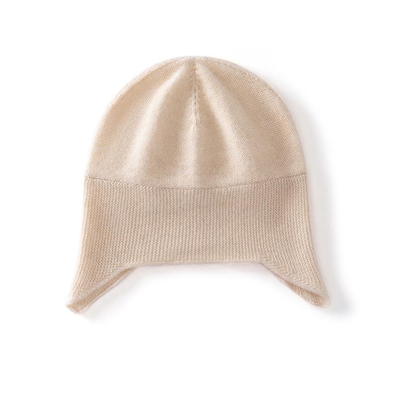 New% Pure Cashmere Fashion Simple Hat Men's and Women's Versatile Ear Protection Headgear
