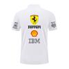 Ferrari Summer Pure Cotton F1 Racing Team Uniform T-shirt Short Sleeved Ferrari Polo Shirt Versatile Top