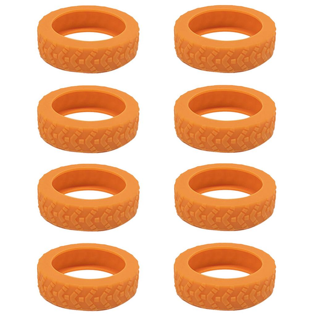 8PCS Silicone Luggage Wheel Protectors Protect Your Suitcase and Reduce Rolling Noise