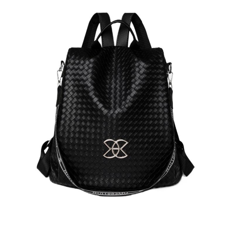 Trendy Nylon Woven Women's Backpack 2024 New Casual Outdoor Ladies Travel Bag Lightweight High Capacity Travel Shopping Shoulders Bag Girl Friend Gift