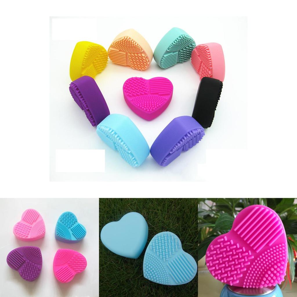 Premium Silikon Herz Make-up Pinselreiniger Pad mit zeitlosem Design für alle Pinsel