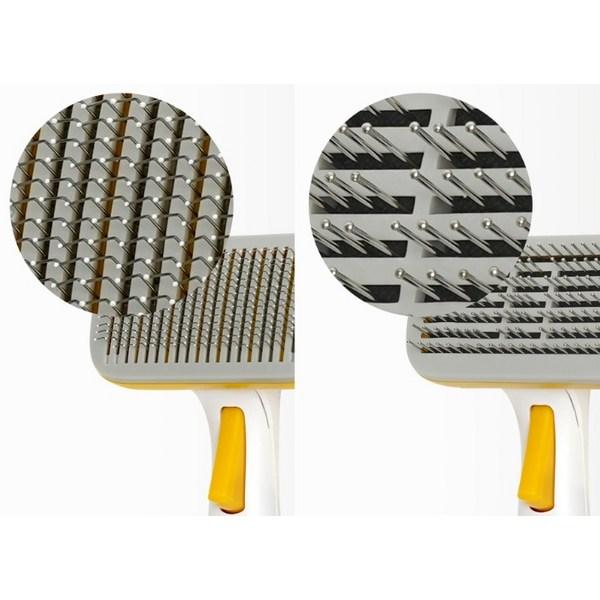 Dangle pet hair removal one-touch brush K04, C type (yellow + purple..., 1 piece), Korean pet shampoo