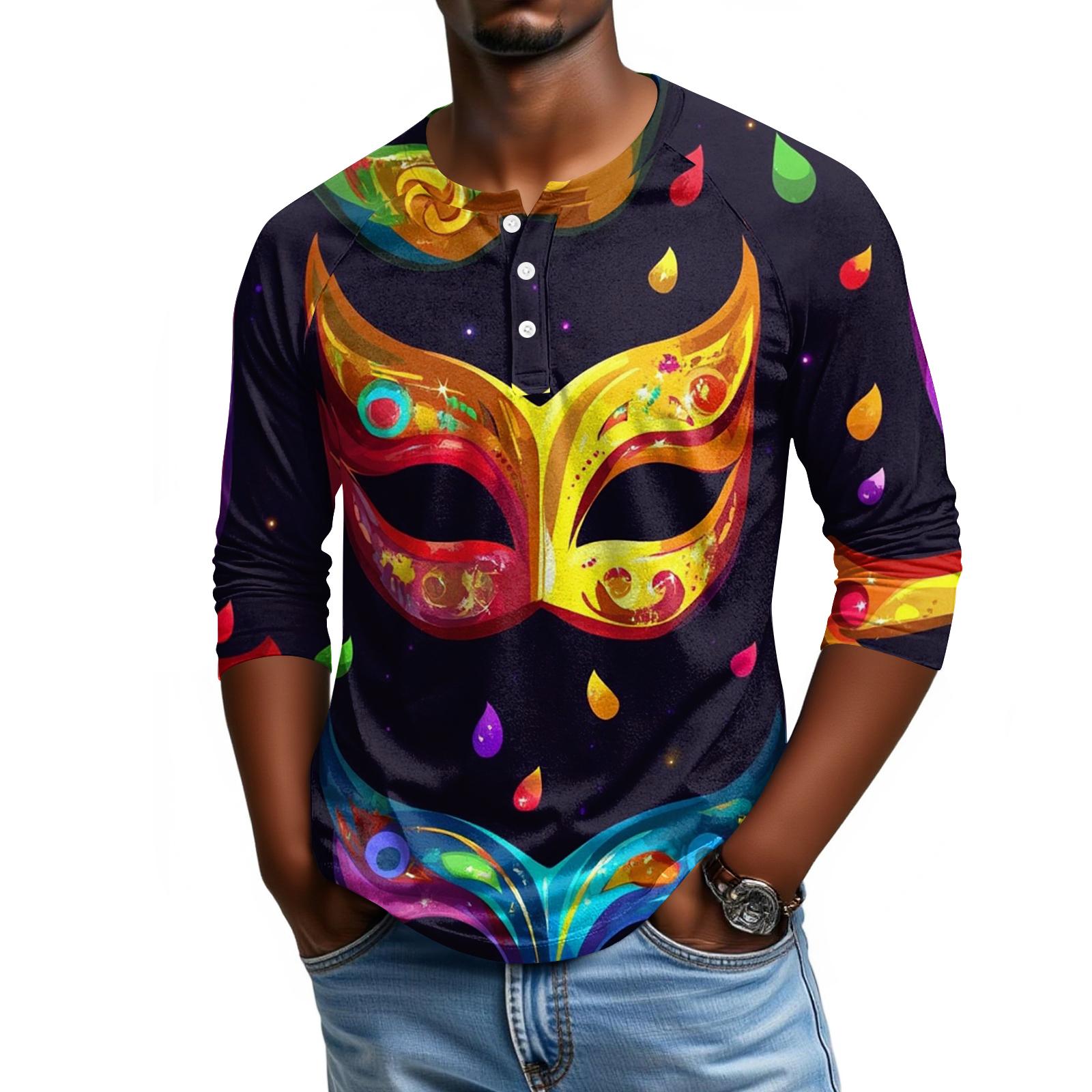 

Men s Raglan Sleeve Three-quarter Sleeve Top XL