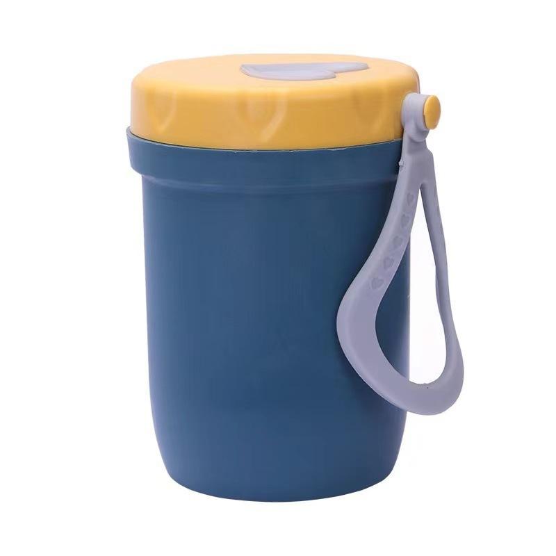 Student Insulated Double-layer Breakfast Cup - Microwaveable Water Cup - Oatmeal Cup - Milk Cup - Soup Cup - with Lid