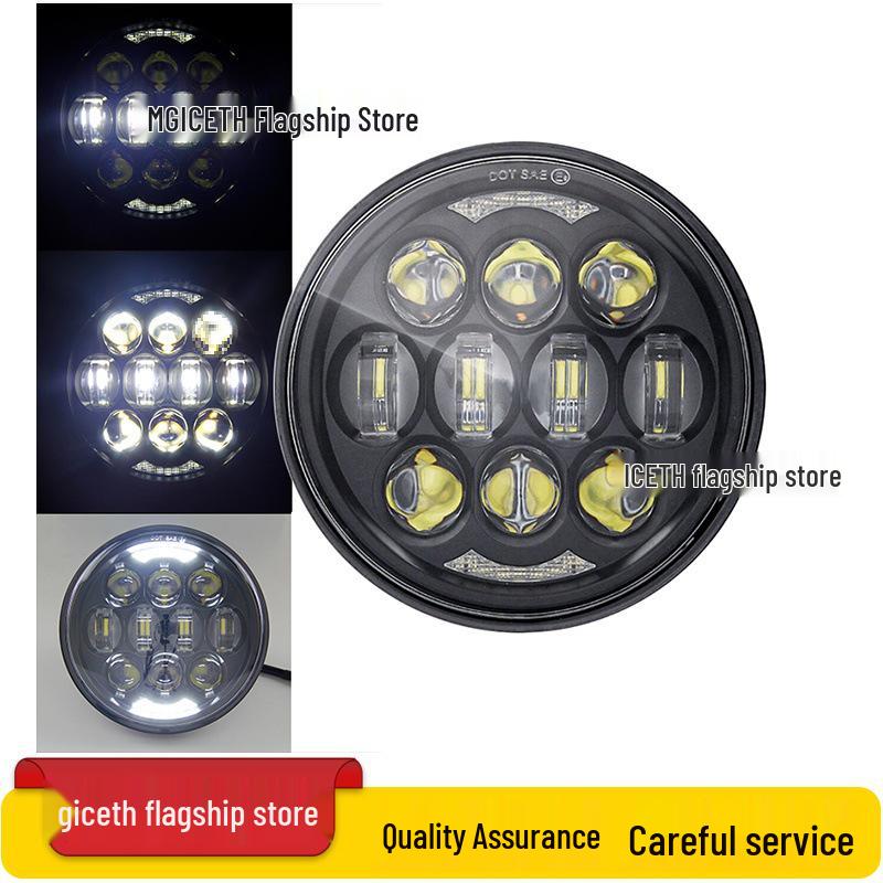 5.75" LED Headlight for Harley X48, XL883R/L 750, Dyna, Benelli 400 Motorcycles & Scooters - Off-road Compatible