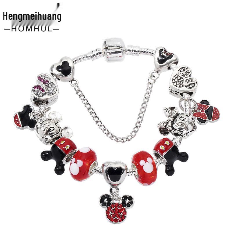 

Christmas Cartoon Character Youtiao Red Beaded Bracelet 19cm