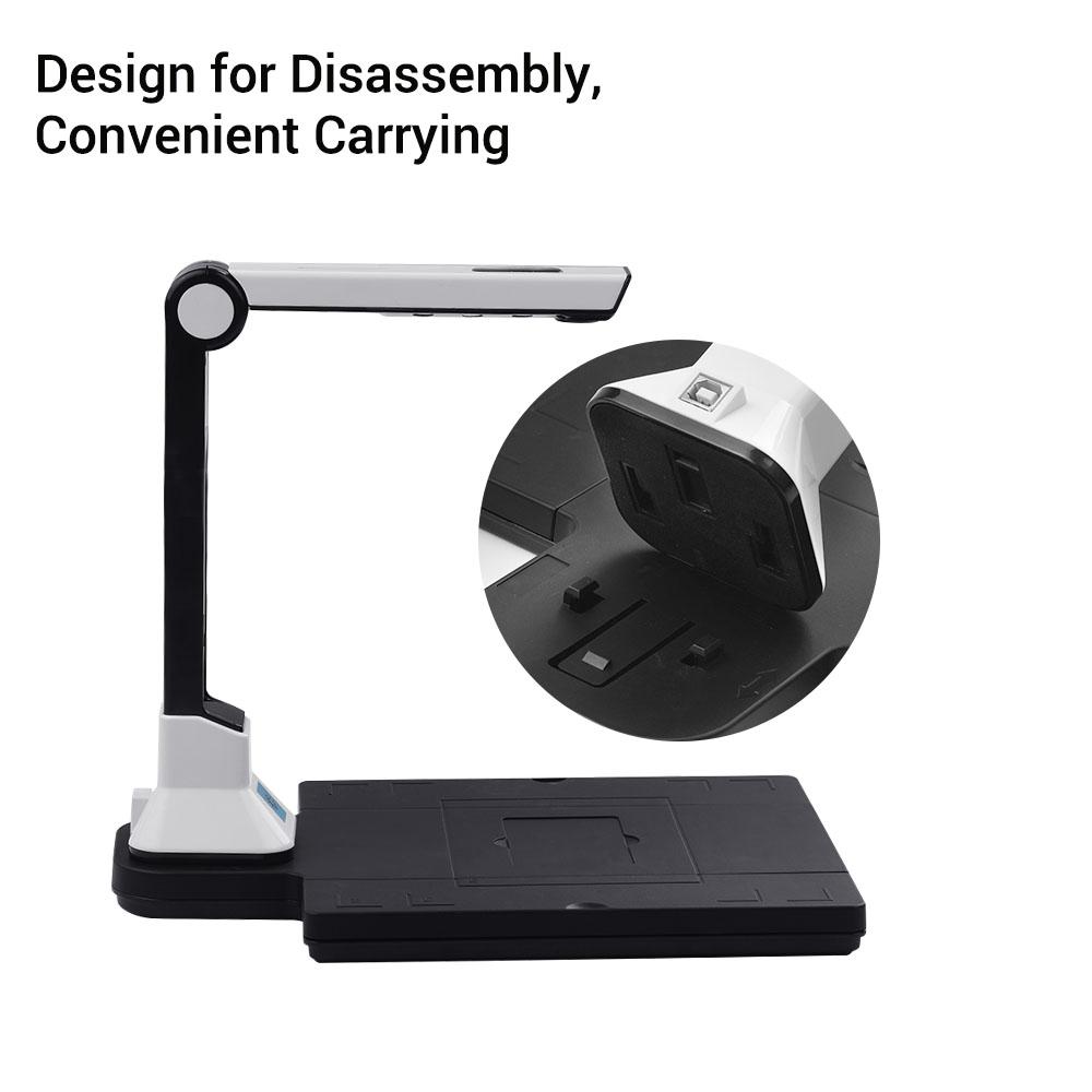 BK50 Portable 10  -  High Definition Scanner   Size   Document Camera for Card Passport File Documents Recognition Support 7 Languages G