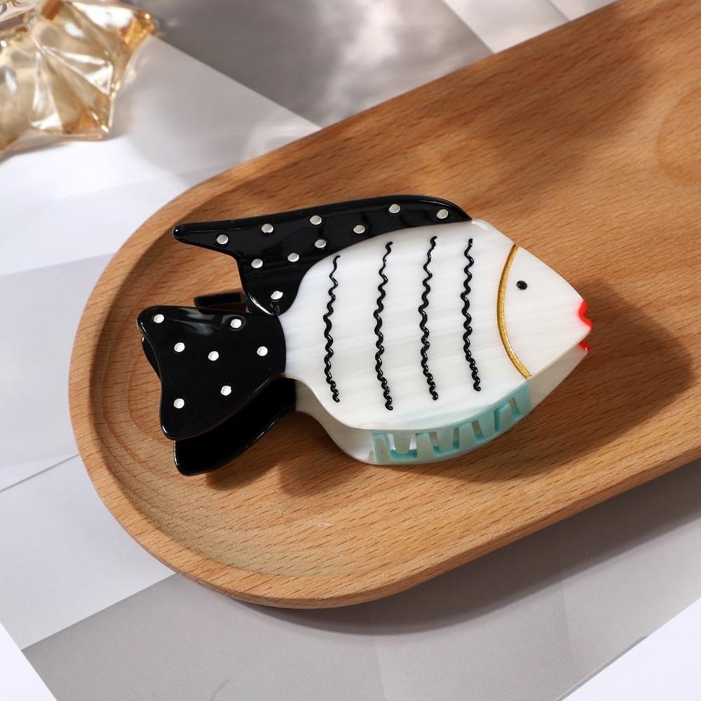 Acetate Fish Hair Claw Jaw Clamp Acetate Shark Clip Cute Fish Hair Clip Daily Styling