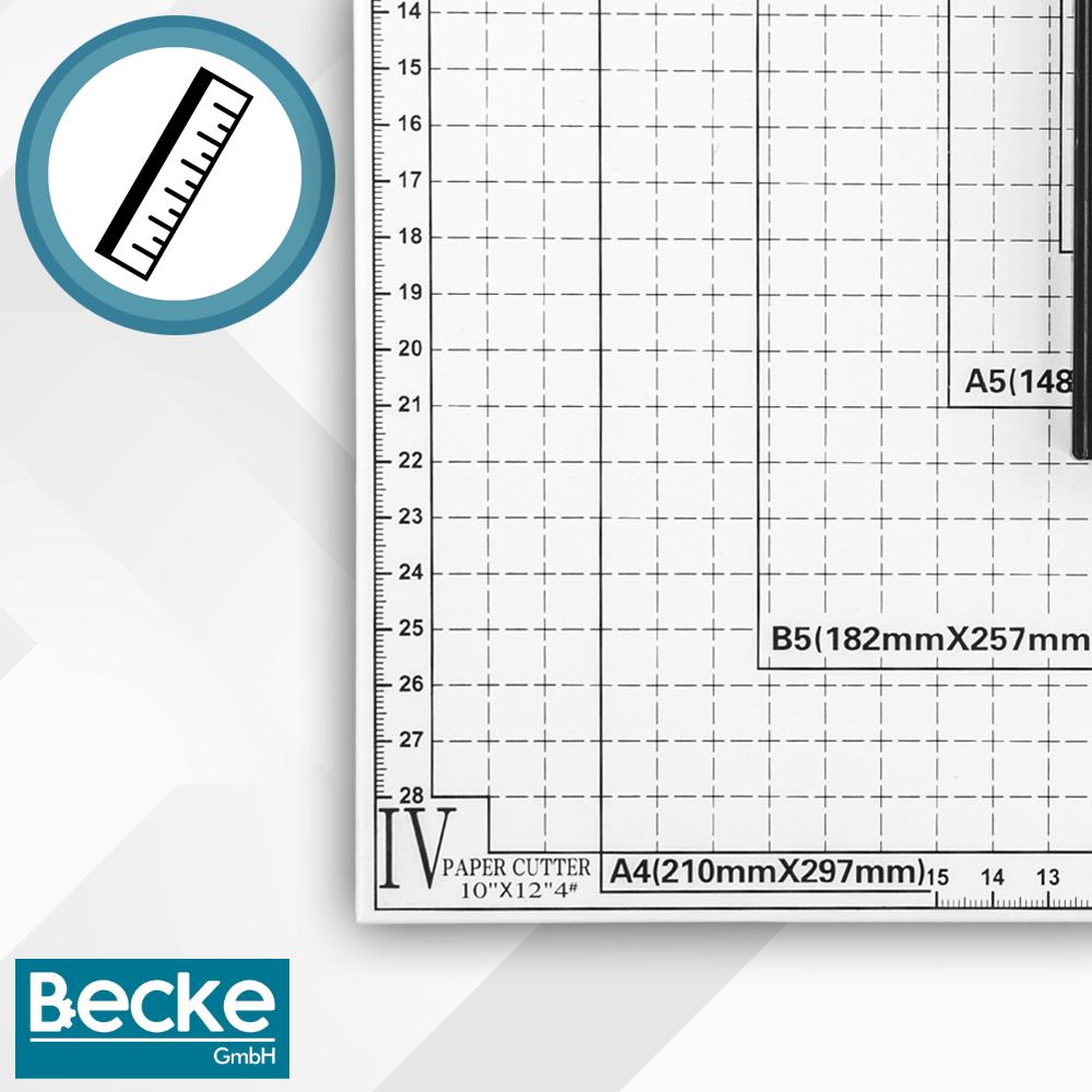 A4 paper cutter, trimmer, precision metal cutter, Becke