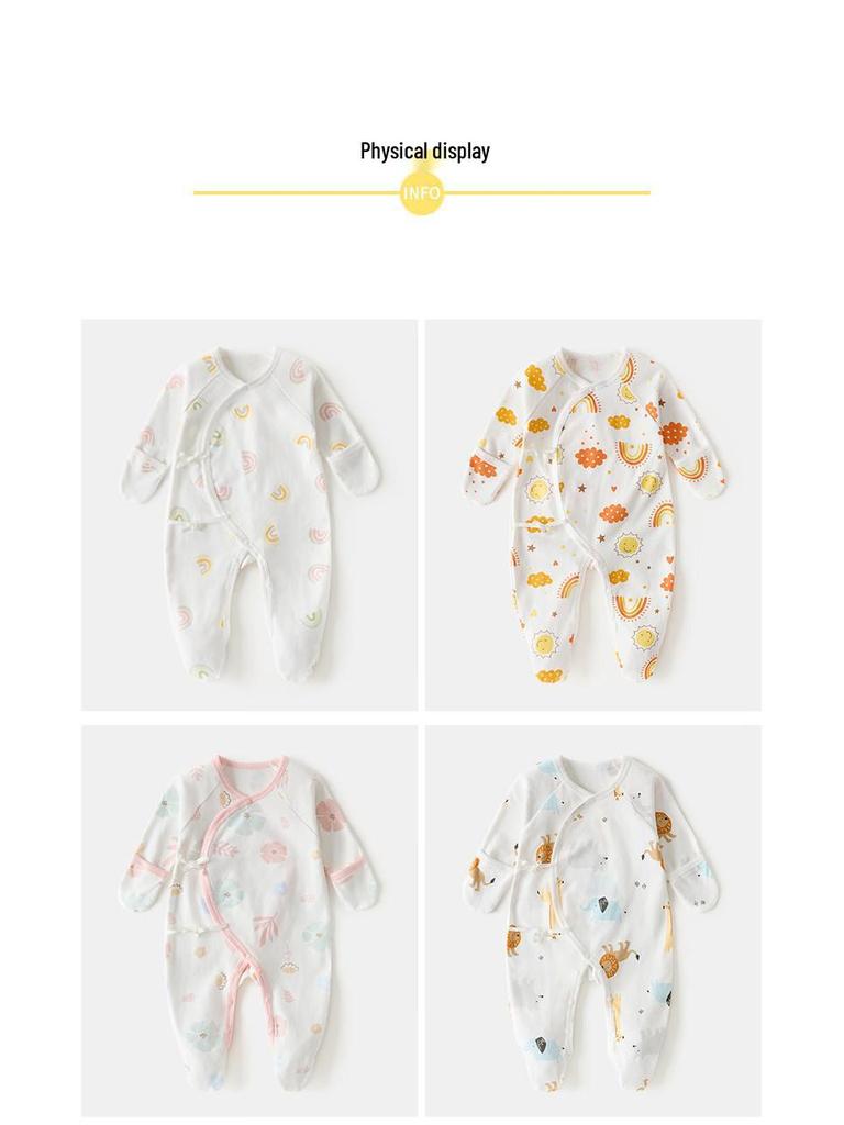 Butterfly Style Newborn Full Body Suit for Hands and Feet, Pure Cotton, Class A