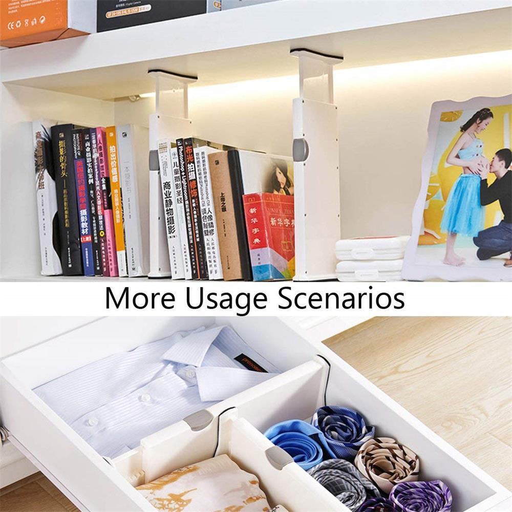 Buy Drawer Dividers White Spring Loaded Expandable Kitchen Bedroom