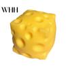 Yellow Cheese Squeeze Toy Stress Relief Cube Fidget Relaxation Stretch Focus Aid Simulated Sensory Soft TPR Ball Anxiety