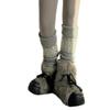 Sweet Christmas Leg Warmers Knitted Leg Sleeves Harajuku Long Leg Socks Winter Warm Boot Cuffs Toppers for Womens Girls