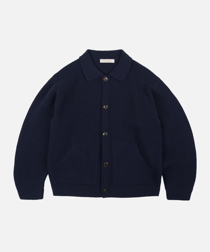 Frizmworks Ultra Heavyweight Collar Cardigan _ Navy
