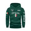Letter-print Italian Flag Men Women Hoodie Outdoor Street Loose Casual Fashion Autumn Winter Long-sleeve Warm Sweatshirt Clothes