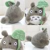Cute Anime My Neighbor Totoro Plush Toy With Lotus Leaf 22/30cm Stuffed Kid Gift
