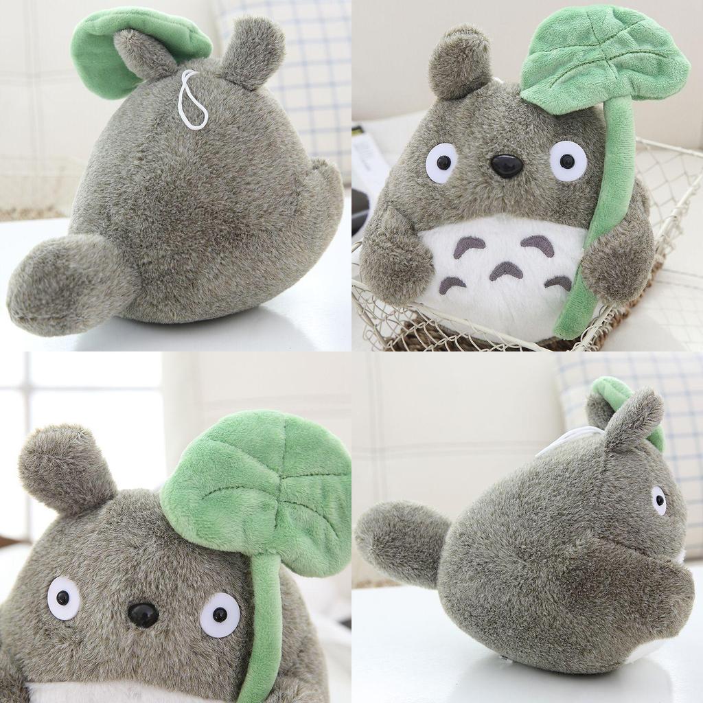 Cute Anime My Neighbor Totoro Plush Toy With Lotus Leaf 22/30cm Stuffed Kid Gift