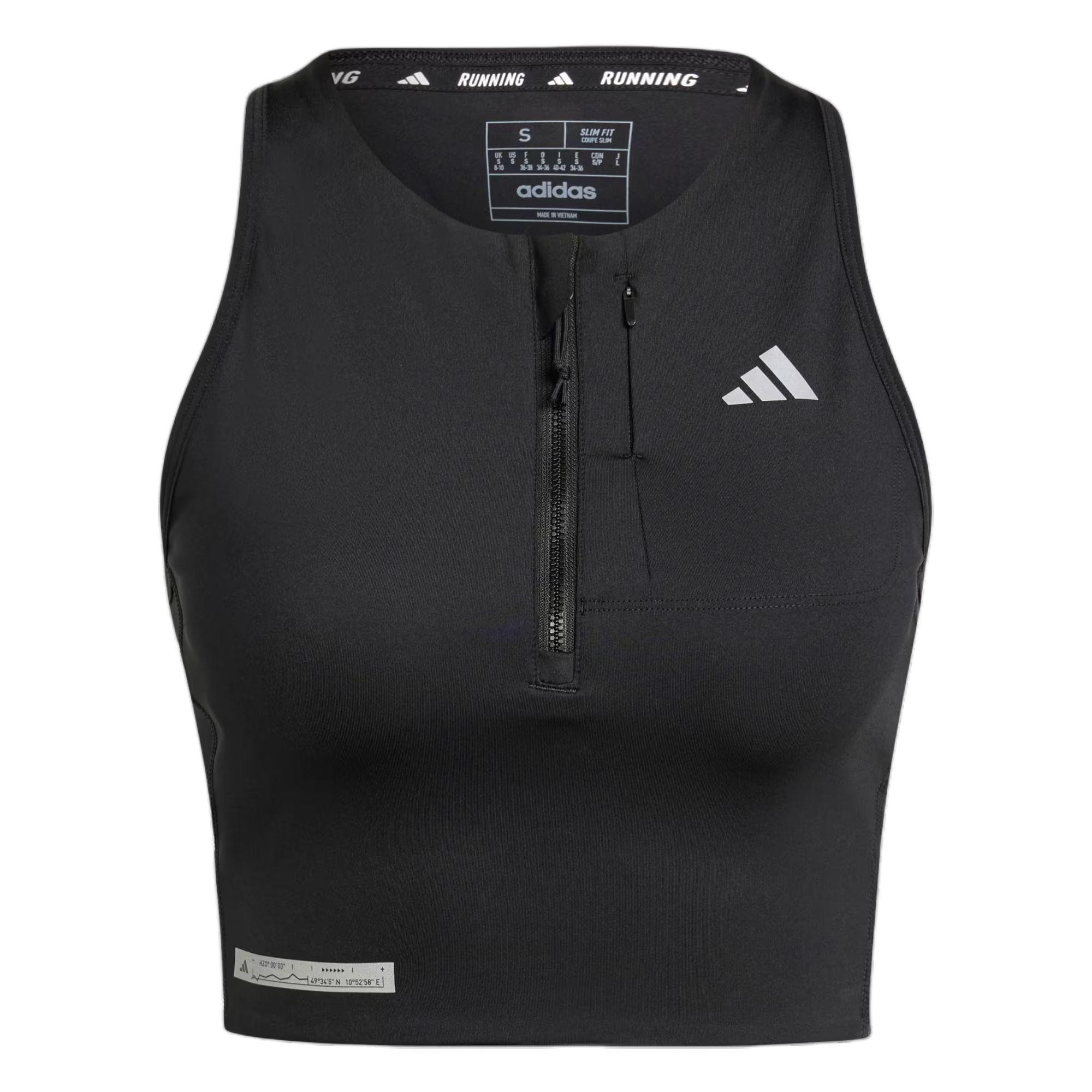 Adidas Ultimate Heat.Rdy Logo Print Outdoor Casual Vest Women Vests Black IT3458 XL