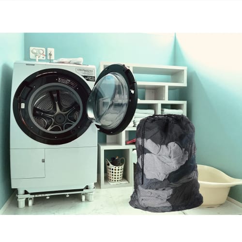 Cobalt Planet Large Drawstring Laundry Net, 60x90cm, Extra Large, Machine Washable, Coarse Mesh, Square Drawstring, for Stuffed Animals, Pillows, and