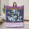 Anime Yu Gi Oh Card Blankets  Flannel Funny Breathable Throw Blankets for Bedding Lounge Textile Decor