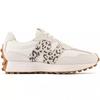 Women's New Balance 327 Sneakers Beige Leather Sports Shoes (WS327PJ)