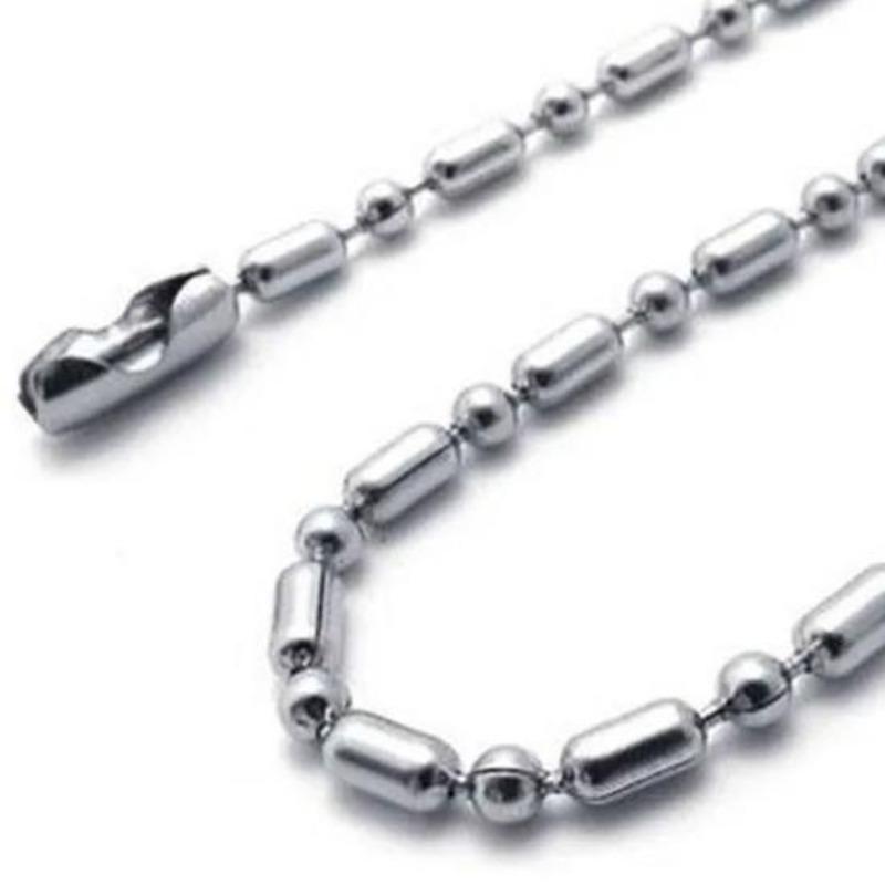 Collana casual alla moda da 2,4 mm Squisito colore argento leggero