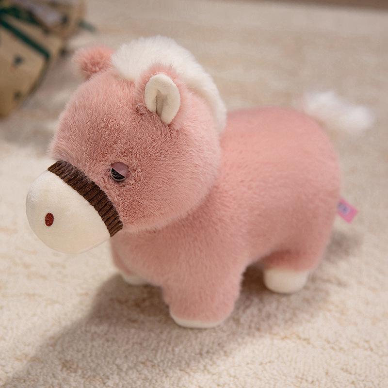 Children's Dwarf Leg Plush Horse Toy - Soothing Doll for Birthday Gift