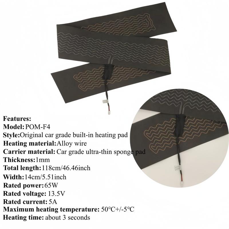 NOUVEAU Kit Chauffant Intégré pour Volant de Voiture 65W Universel 12V Fil Alliage Tapis Chauffant Système de Commande à 3/6 Niveaux Faisceau de Câblage