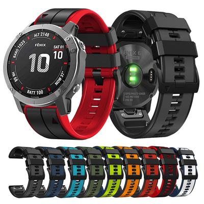 22 mm 26 mm silikonrem för Garmin Fenix ​​7 7X 6 6X 5 5X Quick Release klockarmband för Garmin Fenix ​​3/3 HR/3 Sapphire klockarmband