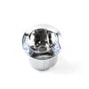 AH0001800R Zweimengendruckknopf Halbmond-Stil Für ROCA Spülkasten D2D Gewindebeträtiger Drücker Kurzer Körper Chrom