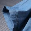 Foreign Trade Short Sleeve Japanese Tencel Denim Shirt