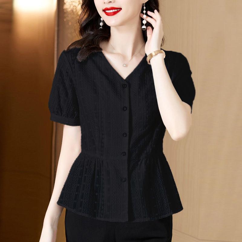 

Рубашка для похудения талии и стройного телосложения, летний новый модный топ для женщин S чёрный