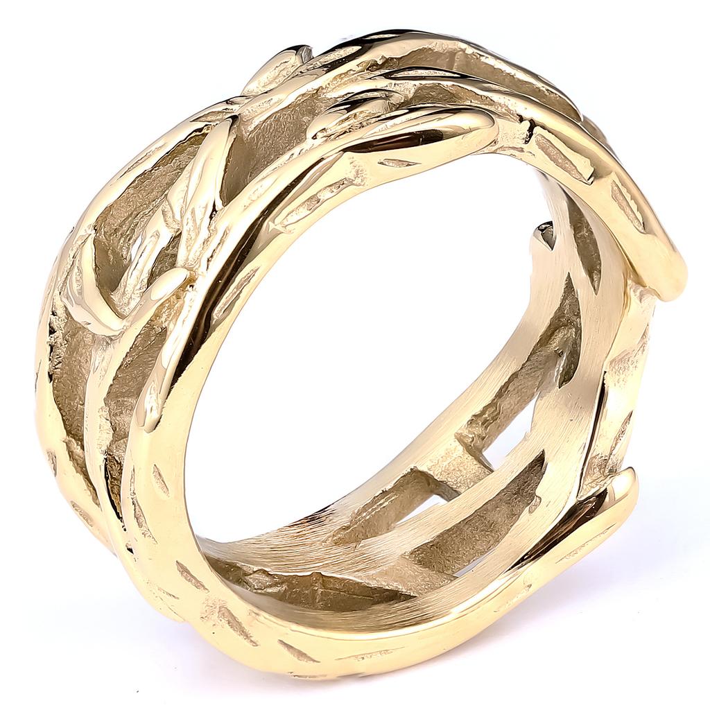 Vařený Černý Leštěný Nerezový Pánský Titanový Ocelový Prsten