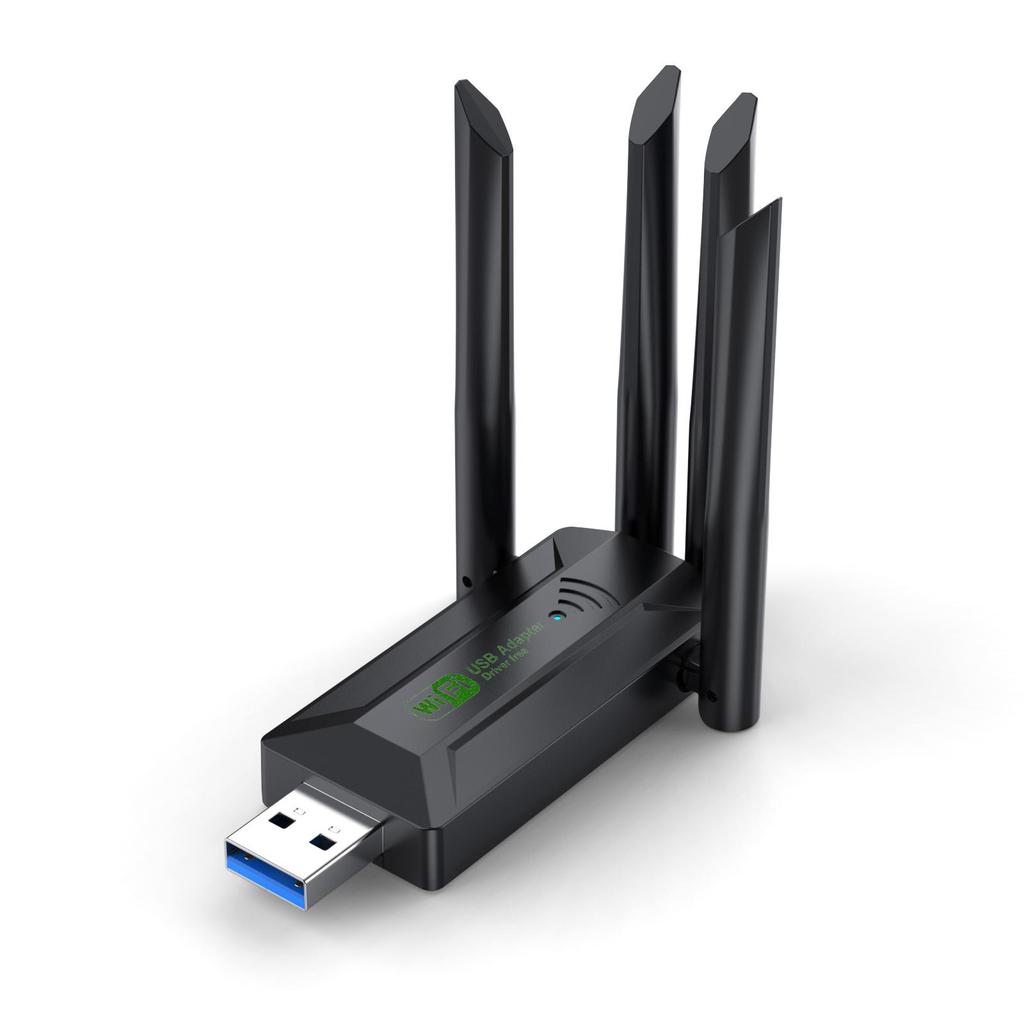 1200 Mbps WiFi USB Adaptörü Çift Bant 2.4G + 5 Ghz Wi-Fi Dongle 4 Anten 802.11AC USB3.0 Yüksek Hızlı Kablosuz Ağ Kartı wifi Alıcısı PC/Dizüstü Bilgisayar