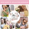 Mother Birthday Gifts Flower Letter Patterns Unique Engraved Acrylic Block Puzzle Piece Small Delicate Mom Presents Heartwarming