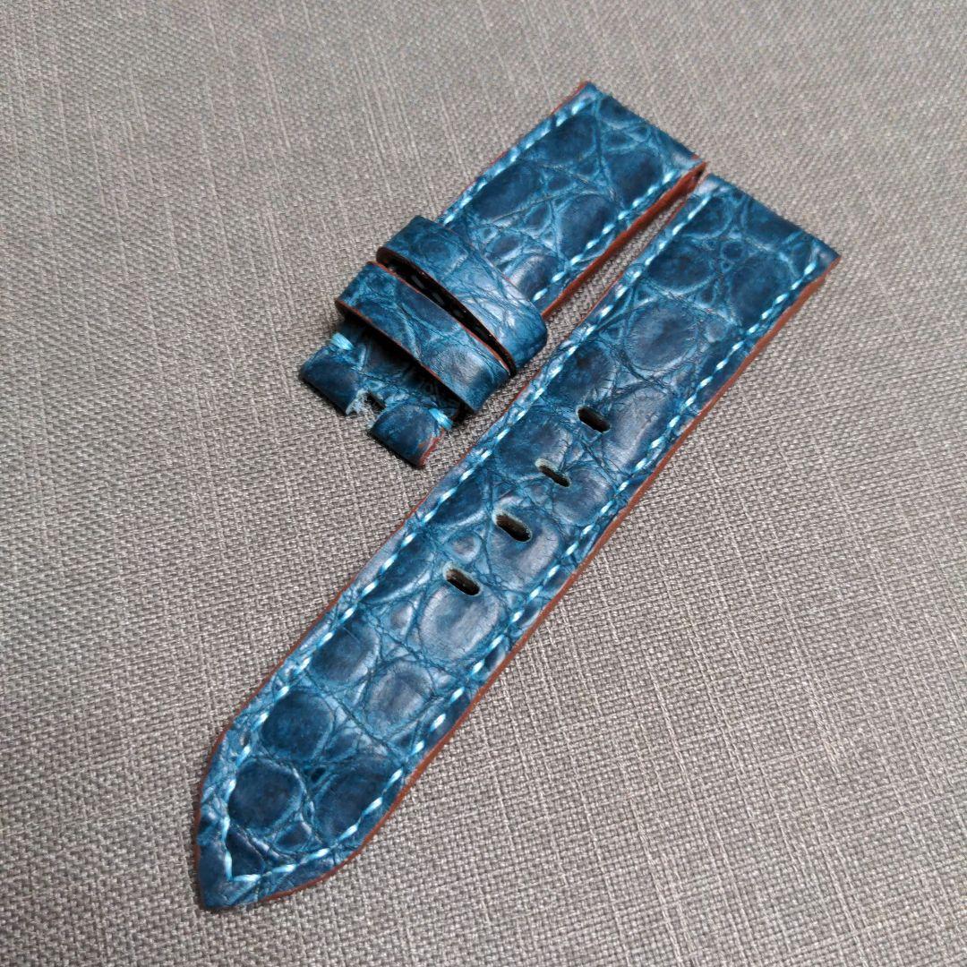 Used Watch strap 24mm Exotic leather Lug width 24mm Buckle width 22mm