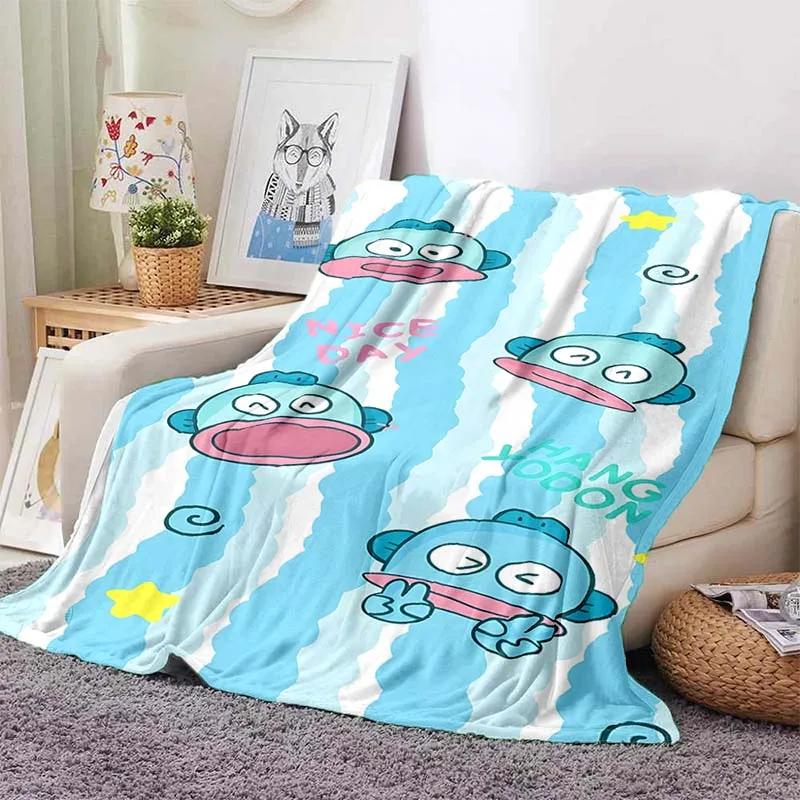 17 Styles Hangyodon Cartoon Blanket for Sofa King Size Cute Soft Flannel Throw Fluffy Bed Blanket New Born Winter Blanket Gift