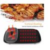 Korean Style 2 in 1 Electric Multi Cooker Barbecue Pan Hot Pot Cooker Electric Smokeless Barbecue BBQ Grill Non-Stick Coating Hotpot Roasting Baking