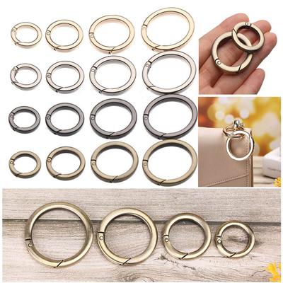 Haken Vergoldete Tor Schnappverschluss Clip Tasche Gürtelschnalle Karabiner Geldbörsen Handtaschen Feder O-Ring Schnallen