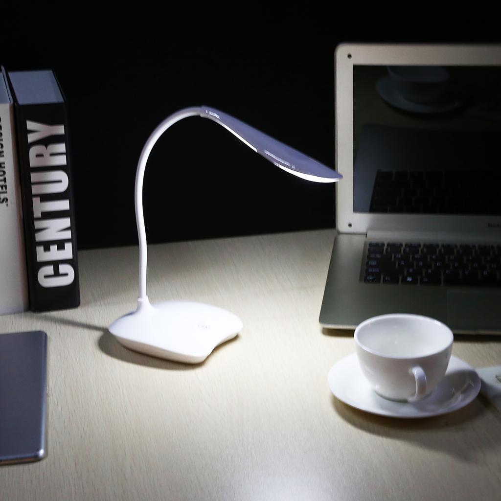 USB-Aufladung 3 Modi LED-Tischlampe Flexibler Touch-Sensor Lese-Schreibtischlampe