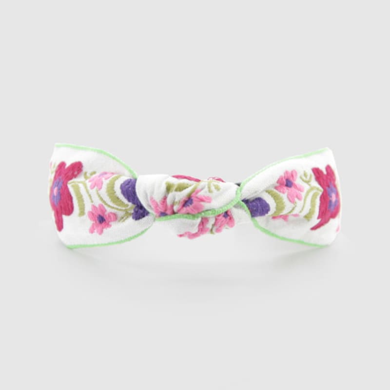 LALA White Flower Bohemian Imported Hairband