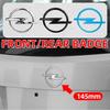 1 Stück 3D 145mm Opel Logo Emblem Abzeichen Aufkleber Passend für Auto Frontgrill Haube Motorhaube und Heckklappe Stoßstange Astra Zafira Insignia Corsa