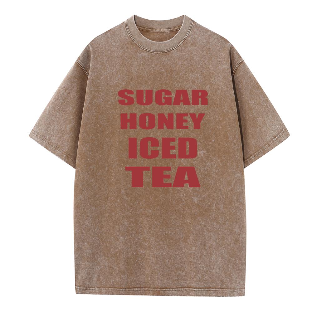 Latto Sugar Honey Iced Tea Harajuku Short Sleeve Cotton Summer Unisex O-Neck Music Fans Gift Shirts Printing Vintage