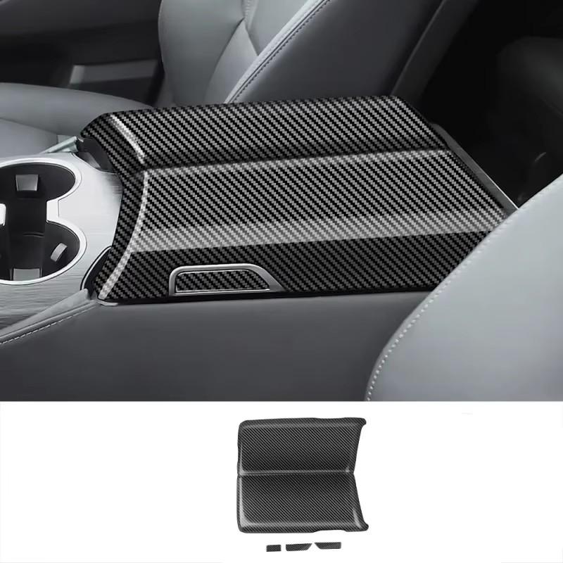 ABS Carbon Fiber For Toyota Land Cruiser 300 LC300 2026-2026 Armrest Box After Air Vent Panel Protective Cover Trim Accessories