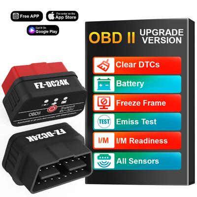 Lector Inteligente Claro Los Códigos de Falla Bluetooth Auto OBD II Escáner OBD2 Herramienta de Diagnóstico de Fallas del Coche Lector de Códigos Multifuncional AM2 Accesorios para Coche