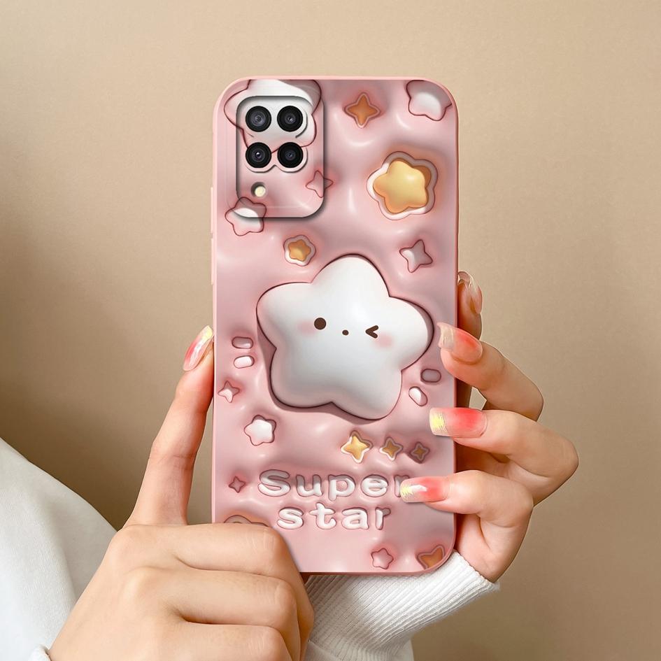 

Чехол для телефона, новый чехол для Samsung M12 A02 A03 Core A04 A10 A13 A14 A20S, матовый мягкий жидкий силиконовый чехол с милым кроликом для Samsung Capas Samsung A10S